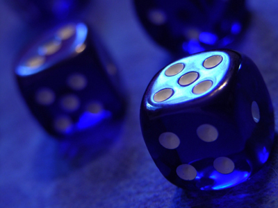 The numbers 3 and 5 on 2 dice