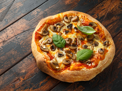 Mushroom pizza