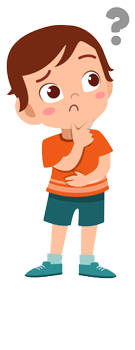 Boy Thinking About Fractions