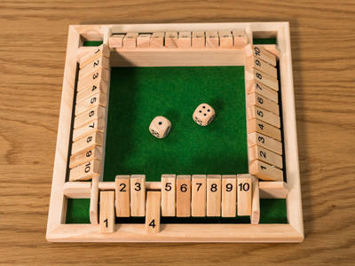 Shut The Box Four Players Game