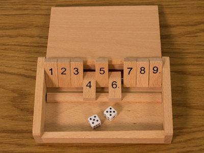 Shut The Box Pocket Size Game