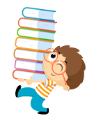 Schoolboy At KS1 Carrying Books