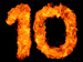 A fiery number ten