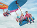 Children on funfair ride
