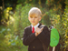 Child in school uniform