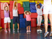 Children in PE class