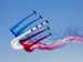 Jets giving an air show