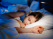 French girl sleeping