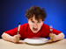 Hungry French boy